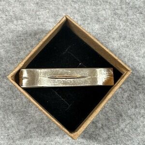 Vintage Hickok USA Gold-Tone‎ Tie Clip Bar Solid Mid Century Made in USA